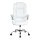 Artiss Kea Executive Office Chair White Leather, High Back, Lumbar Support, Tilt, Retractable Armrests, 150kg Capacity