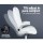 Artiss Kea Executive Office Chair White Leather, High Back, Lumbar Support, Tilt, Retractable Armrests, 150kg Capacity