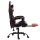 Artiss Comfy Gaming Office Chair - Executive PVC Leather Seat with Footrest, Adjustable Height, Orange, 360° Swivel