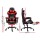 Artiss Gaming Office Chair Recliner with Footrest, Red & Black, High-Back PVC Leather, Adjustable Comfort Seat