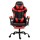 Artiss Gaming Office Chair Recliner with Footrest, Red & Black, High-Back PVC Leather, Adjustable Comfort Seat