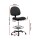 Artiss Black Drafting Stool Office Chair - Breathable Fabric, Adjustable Height & Footrest, 360° Swivel, Dual Castors