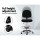 Artiss Black Drafting Stool Office Chair - Breathable Fabric, Adjustable Height & Footrest, 360° Swivel, Dual Castors
