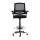 Artiss Black Mesh Drafting Stool - Ergonomic Office Chair with Adjustable Footrest, Flip-Up Armrests, 360° Rotation