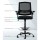 Artiss Black Mesh Drafting Stool - Ergonomic Office Chair with Adjustable Footrest, Flip-Up Armrests, 360° Rotation