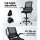 Artiss Black Mesh Drafting Stool - Ergonomic Office Chair with Adjustable Footrest, Flip-Up Armrests, 360° Rotation