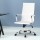 Artiss High Back White Office Chair - PU Leather, 360° Swivel, Adjustable Height, Tilt, Chrome Base, Executive Style