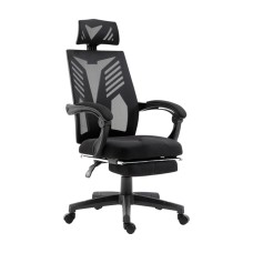 Artiss Mesh Office Chair Recliner, Black, Adjustable Headrest, 150° Recline, Breathable, Ergonomic Design