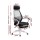 Artiss Mesh Office Chair Recliner, Black & White, Ergonomic Design with Built-in Storage, 150° Recline & Footrest