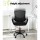 Artiss Black Mesh Drafting Stool Office Chair with Adjustable Height, 360° Swivel, Footrest & Contoured Backrest