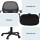 Artiss Mesh Office Chair Black Mid Back Ergonomic Desk Chair with Lumbar Support, Armrests, 50x48cm, Adjustable Height