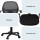 Artiss 2x Mesh Office Chair Black, Ergonomic Mid Back, Adjustable Height, Armrests, 50x48x86-96cm, Home Office