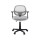 Artiss Mesh Office Chair Grey, Mid Back Ergonomic Computer Desk Chair with Lumbar Support, Adjustable Height, 50x48cm