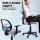 Artiss Mesh Office Chair Grey, Mid Back Ergonomic Computer Desk Chair with Lumbar Support, Adjustable Height, 50x48cm
