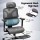 Artiss Ergonomic High Back Office Chair with Footrest, Mesh, Adjustable, Grey, 135kg Capacity, 360° Swivel