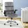 Artiss Office Chair Grey Velvet Mid-Back Ergonomic Desk Chair with Armrests, Height Adjustable, 150kg Capacity