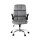 Artiss Office Chair Grey Velvet Mid-Back Ergonomic Desk Chair with Armrests, Height Adjustable, 150kg Capacity
