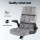 Artiss Office Chair Grey Velvet Mid-Back Ergonomic Desk Chair with Armrests, Height Adjustable, 150kg Capacity