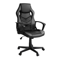 Artiss Gaming Office Chair, PU Leather & Mesh, Grey, Ergonomic High-Back, Adjustable Height, 360° Swivel