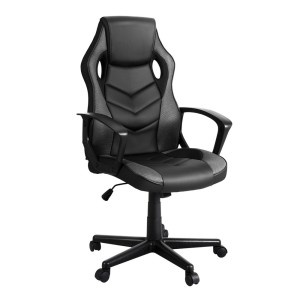 Artiss Gaming Office Chair, PU Leather & Mesh, Grey, Ergonomic High-Back, Adjustable Height, 360° Swivel