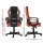 Artiss High-Back Orange Gaming Office Chair - PU Leather & Mesh, Adjustable, 360° Swivel, Tilt, 150kg Capacity