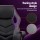 Artiss Gaming Office Chair, Premium PU Leather & Mesh, Purple, Ergonomic High-Back, Adjustable, 360° Swivel