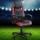Artiss Gaming Office Chair, Premium PU Leather & Mesh, Red, Ergonomic Design, High-Back Support, Adjustable Height