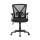 Artiss Mesh Office Chair, Mid Back, Black, 66x66x86-96cm, Ergonomic Design with Lumbar Support and Flip-Up Armrests