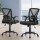 Artiss 2x Mesh Office Chair Black Mid Back Ergonomic Adjustable Lumbar Support Flip-Up Arms 120kg Capacity