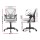 Artiss 2x Mesh Office Chair Mid Back Grey, Ergonomic Adjustable Lumbar, Flip-Up Arms, Breathable, 120kg Capacity