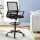 Artiss Ergonomic Mesh Drafting Chair - Adjustable Height, Lumbar Support, Chrome Base, Swivel, Black, 150kg Capacity