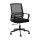 Artiss Mesh Office Chair Black Mid Back Ergonomic Computer Gaming Desk Chair with Adjustable Height and Armrests