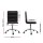 Artiss Black PU Leather Office Chair - Low Back, Adjustable Height, 360° Swivel, Metal Base, Padded Seat, 150kg Capacity