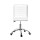 Artiss White PU Leather Office Chair, Low Back Design with 360° Rotation, Height Adjustable, 5-Wheel Metal Base