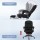 Artiss Executive Office Chair with Fabric Seat, Footrest, 135° Recline, 360° Swivel, Adjustable Height, Black