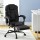 Artiss Executive Office Chair with Fabric Seat, Footrest, 135° Recline, 360° Swivel, Adjustable Height, Black