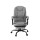 Artiss Executive Office Chair with Fabric Seat, High Back, Footrest, 360° Swivel, Recline, Grey, 120kg Capacity