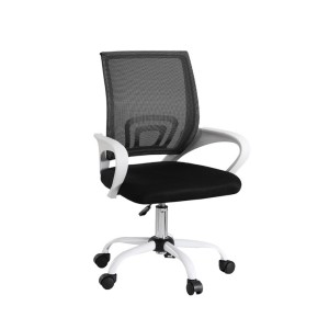 Artiss Mid-Back Mesh Office Chair - Ergonomic, Breathable, Height Adjustable with 360° Swivel & Chrome Base