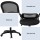 Artiss Mesh Office Chair Mid-Back Ergonomic Computer Desk Chair with Flip-Up Armrests, Adjustable Height, Black