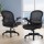 Artiss 2x Mesh Office Chair Set, Mid Back, Flip-Up Armrests, Adjustable Height, Lumbar Support, Black, 120kg