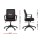 Artiss Ergonomic Mesh Office Chair, Mid-Back Design with Lumbar Support, Height Adjustable Swivel for Home Office, Black