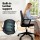 Artiss Ergonomic Mesh Office Chair, Mid-Back Design with Lumbar Support, Height Adjustable Swivel for Home Office, Black
