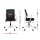 Artiss Ergonomic Mesh Office Chair - Black/White, Lumbar Support, 10cm Height Adjustable, 360° Swivel, Easy Assembly