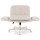 Artiss Ergonomic Criss Cross Chair with Wheels, Adjustable Armrests, PU Leather, 360° Swivel, Beige, 72x72x80-90cm