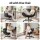Artiss Criss Cross Ergonomic Office Chair with Wheels 6-Position Adjustable Armrests PU Leather Black
