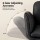 Artiss Criss Cross Ergonomic Office Chair with Wheels 6-Position Adjustable Armrests PU Leather Black