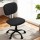 Artiss Ergonomic Armless Office Chair, Black Fabric, 360° Swivel, Adjustable Height, Space-Saving Design for Home Office