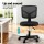 Artiss Ergonomic Armless Office Chair, Black Mesh, 360° Swivel, Height Adjustable, Compact Design for Small Spaces