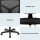 Artiss Ergonomic Armless Office Chair, Black Mesh, 360° Swivel, Height Adjustable, Compact Design for Small Spaces