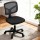 Artiss Ergonomic Armless Office Chair, Black Mesh, 360° Swivel, Height Adjustable, Compact Design for Small Spaces